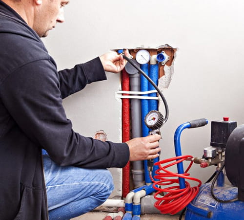 Examine compressor and related tubing for damage